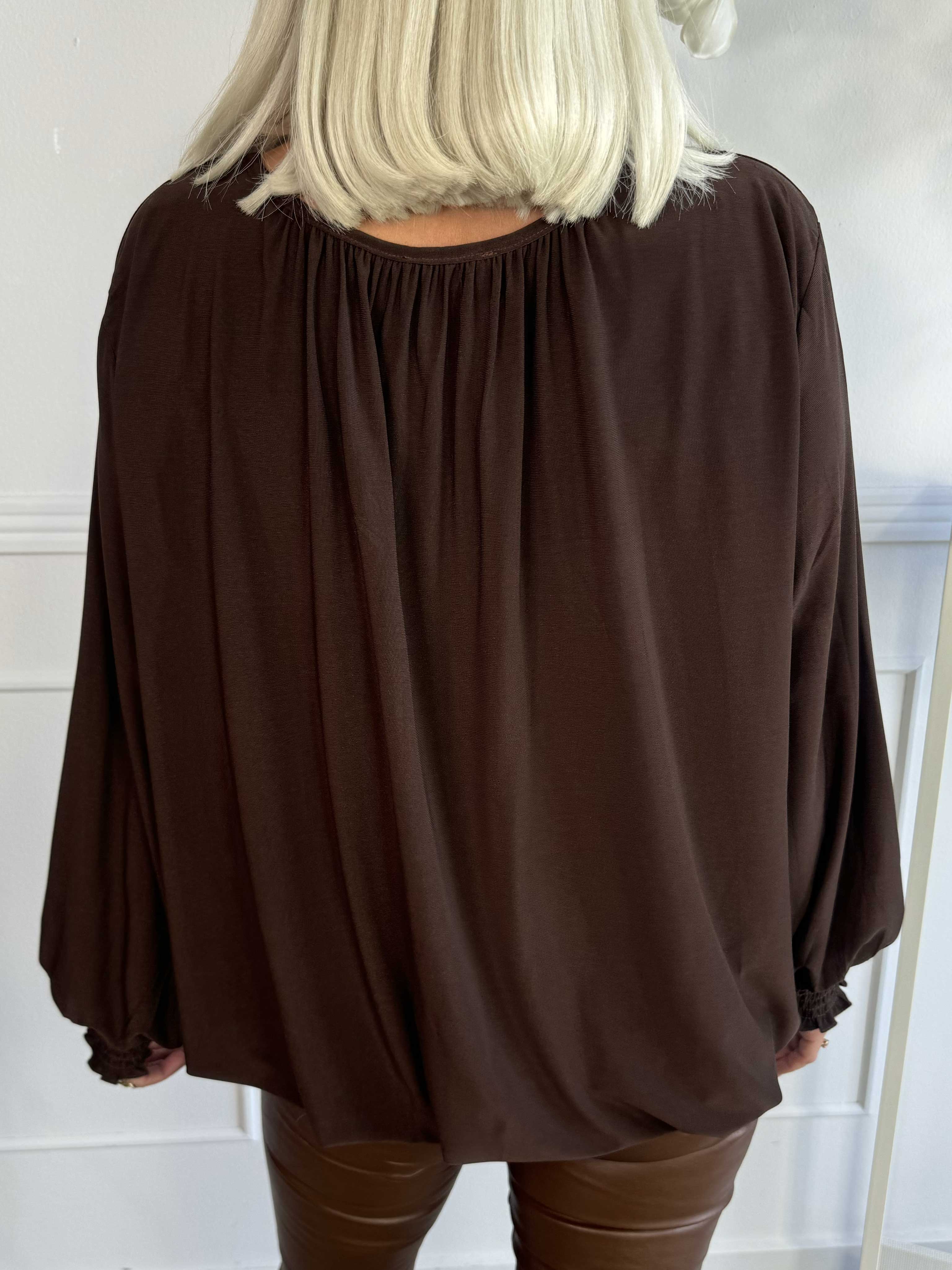 Miracle Plain Shirt L/S - Blus med resår och långa ärmar